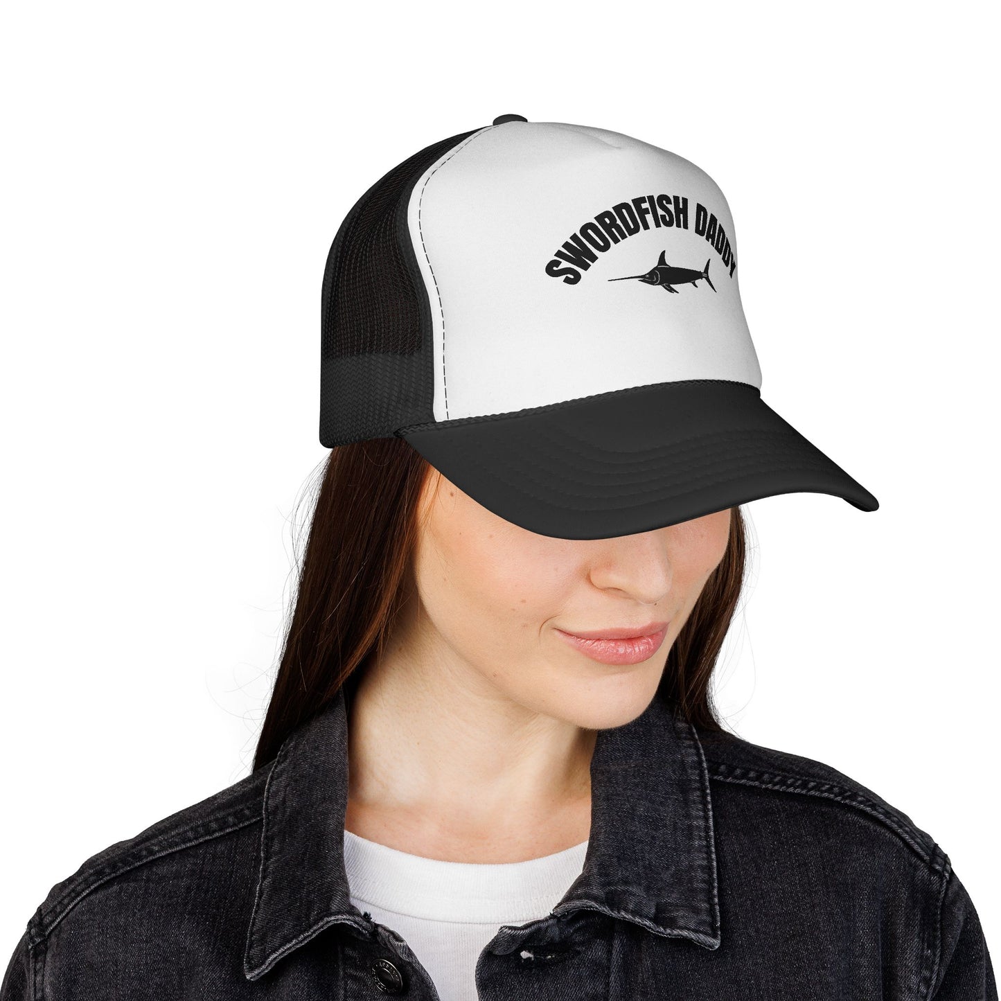 Swordfish Trucker Hat — Minimal Coastal Fishing Cap